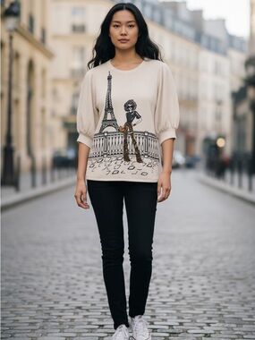 Love + Lace sweater top size medium